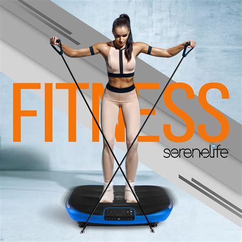 Serenelife Slvbx4 Standing Vibration Fitness Machine Vibrating Platform Exercise And Workout