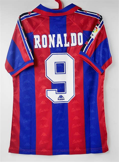 Barcelona Retro Shirt Ronaldo 1996 1997 Jersey Classic Etsy