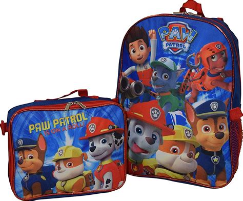 ： paw patrol： custom bundle: Nickelodeon Paw Patrol Boys'/ Girls' 16' Backpack W ...