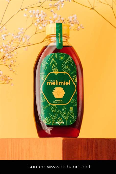 Melimiel Honey Bottle Shape Design Honey Packaging Honey Brand Honey Bottles