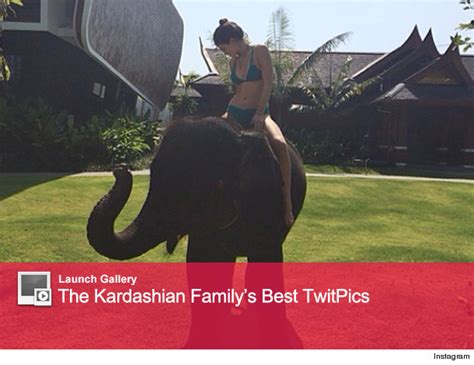 Kylie Jenner Rides An Elephant In A Bikini
