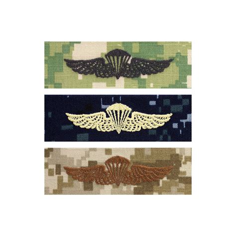 Us Navy Embroidered Badge Navymarine Parachutist Usamm
