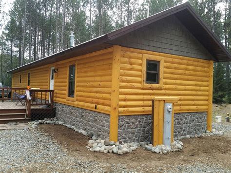 Meadow Valley Log Home Customer Converted A Mobile Home Trailer Into A