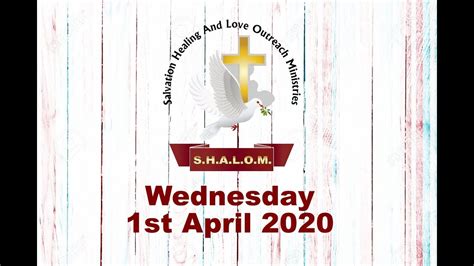 Wednesday Bible Study And Prayer Gods Provision 1st April 2020