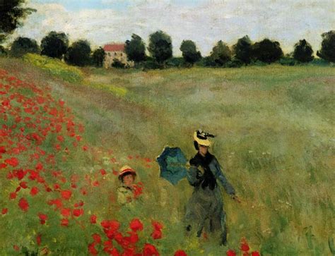 Poppies Near Argenteuil Detail Oil Painting Of Claude Monet As Art Print Or Hand Painted Oil