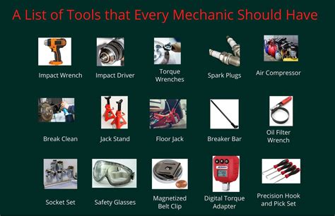 What Tools Does A Mechanic Need A List Of Tools That Every Mechanic