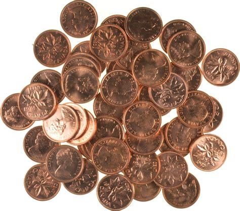 Roll Of Mixed Choice Uncirculated Canadian Cents 50 Coins Property