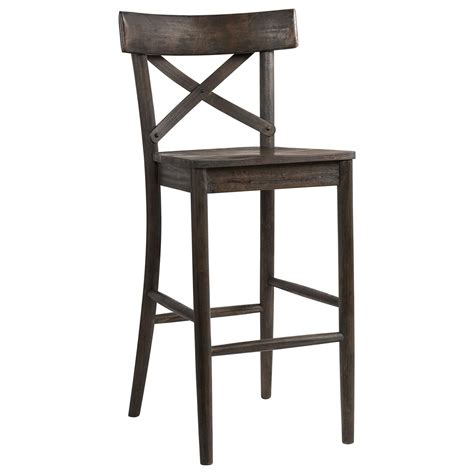 Mayberry Hill Calhoun 30 Barstool In Dark Brown Nfm Picket House