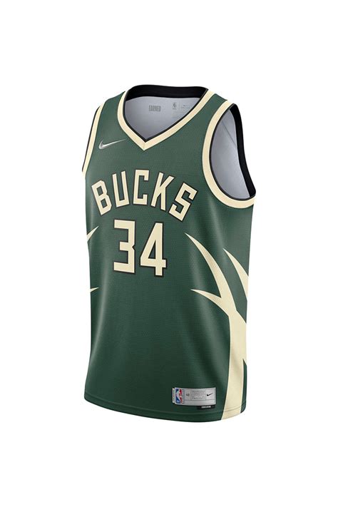 Camisa Nba Milwaukee Bucks Nike City Edition Swingman Jersey 2122