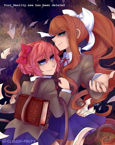 my two favortie girls monika and sayori 😍 doki doki literature club amino