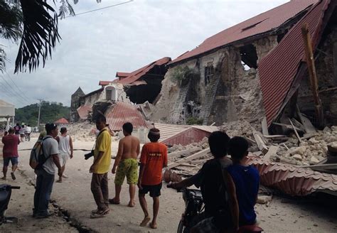 philippines earthquake leaves scores dead cbs news