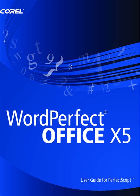 Corel Corel Wordperfect Office X5 User Guide For Perfectscript Word