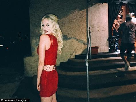 Model Simone Holtznagel Shows Off Her Ample Assets In A Revealing Jumpsuit Daily Mail Online