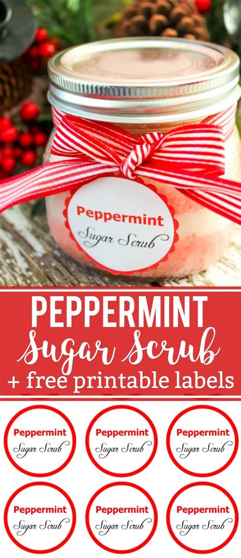 All labels, also the blank ones, say santas christmas candy and only for the good what you actually want to know: DIY Peppermint Sugar Scrub