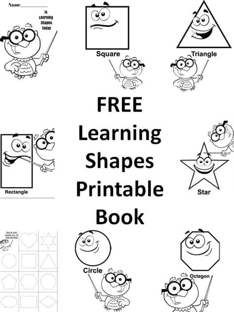 Free How To Draw Shapes Printable Book For Preschool Kids
