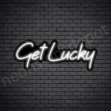 Get Lucky V5 Neon Sign Neon Signs Depot