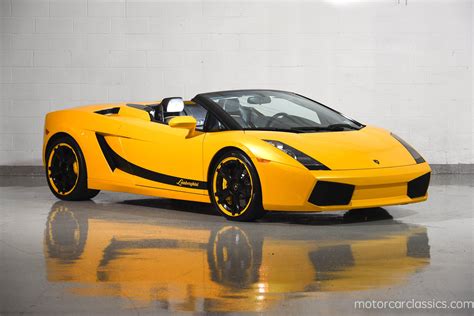 Full leather interior with matching yellow stitchingthroughout. Used 2008 Lamborghini Gallardo Spyder For Sale ($119,900 ...