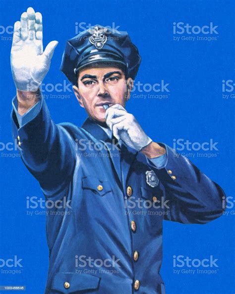 Traffic Cop Stock Illustration Download Image Now Police Force Pop