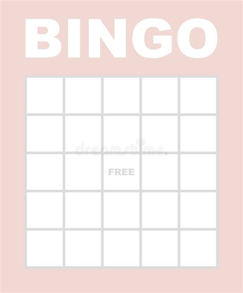 Bingo Card Template Stock Illustrations 1427 Bingo Card Template