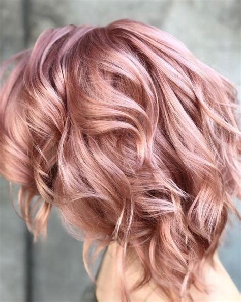 71 alluring rose gold hair color ideas to try in 2018 champagne pink hair blonde haarkleur