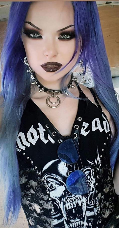 Pin By Khalifa 300 On Sexy Gothic Girls Metal Girl Goth Beauty Hot Goth Girls