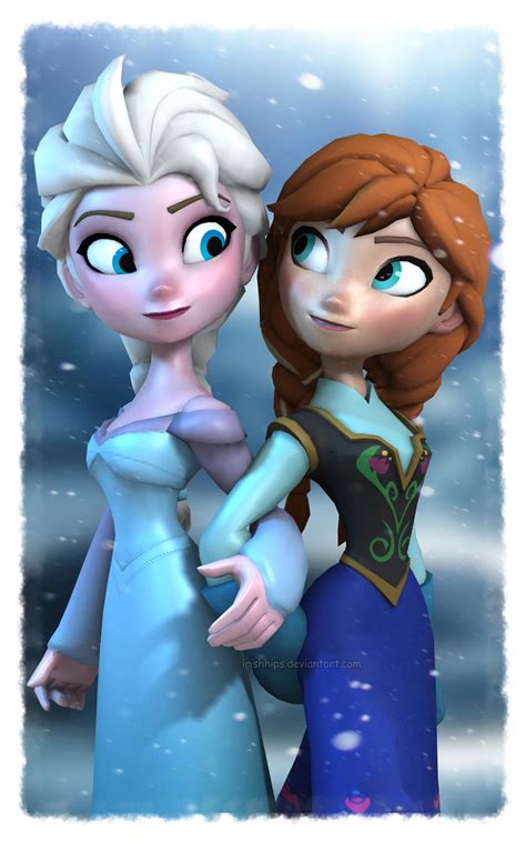 disney s frozen elsa and anna by irishhips on deviantart