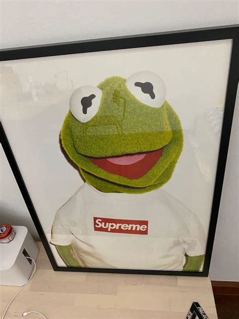 Sold At Auction Supreme X Kermit The Frog Iconic Posterquality 300gsm
