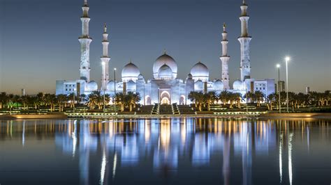 Wallpaper Sheikh Zayed Mosque Abu Dhabi 4k Travel 16650