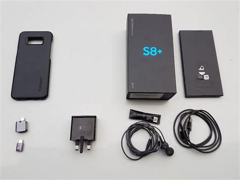 Samsung Galaxy S8 Plus Box With All Original Accessories And Spigen