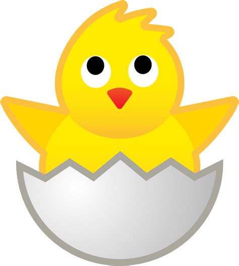 Download Hatching Chick Icon Hatching Chick Emoji Clipart 5439142