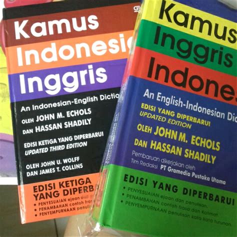 Di sini anda bisa mengetahui arti bahasa inggris ke bahasa indonesia dengan cepat dan akurat. Jual PAKET KAMUS BAHASA INGGRIS DAN INDONESIA. JOHN ECHOLS ...