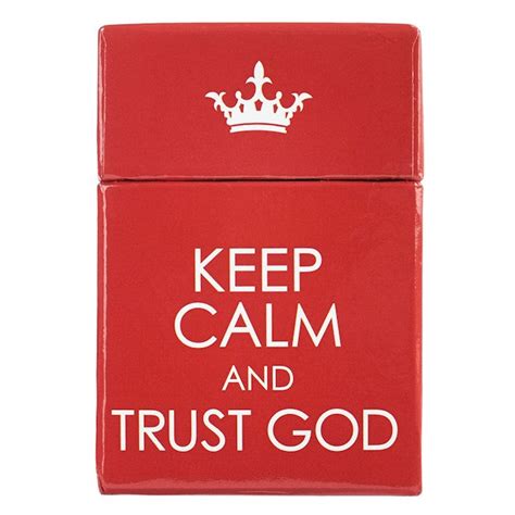 Box Of Blessings Keep Calm And Trust God Deck Of 51 Cards Celebrate