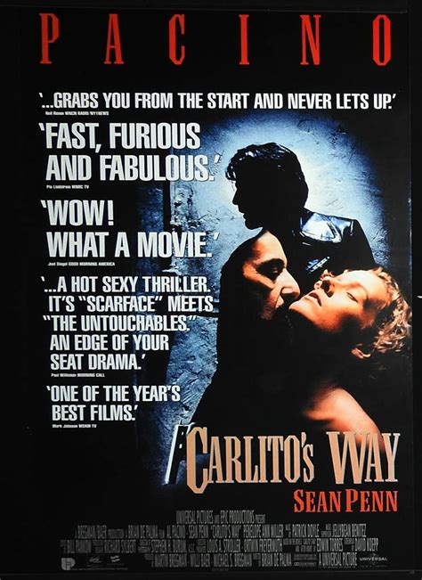 Carlitos Way Original Rolled One Sheet Movie Poster Al Pacino Sean