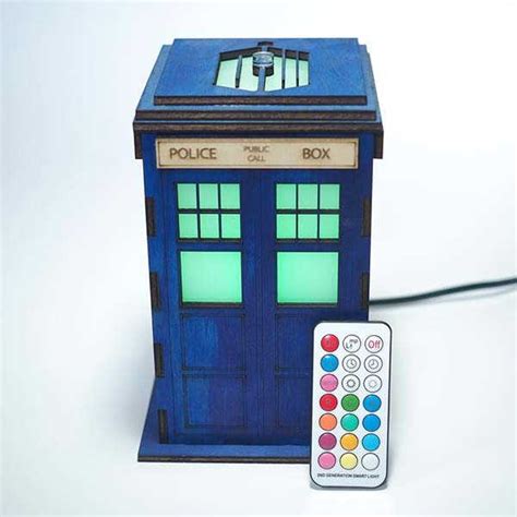 Handmade Doctor Who Tardis Led Night Light With Personalization Gadgetsin