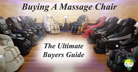 Buying A Massage Chair The Ultimate Buyers Guide