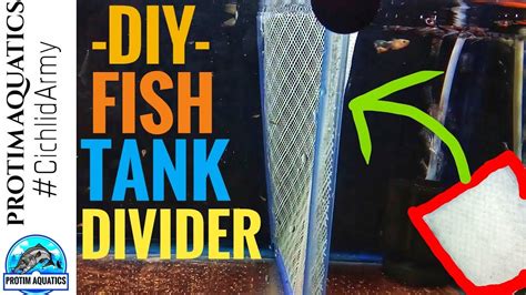 (a 15 and 10 gallon and smaller tanks works fine with these size) 3.(scissors) to cut mesh and sliding bars. FISH TANK DIVIDER DIY | SIMPLEST FISH TANK DIVIDER | CHEAP TANK DIVIDER - YouTube