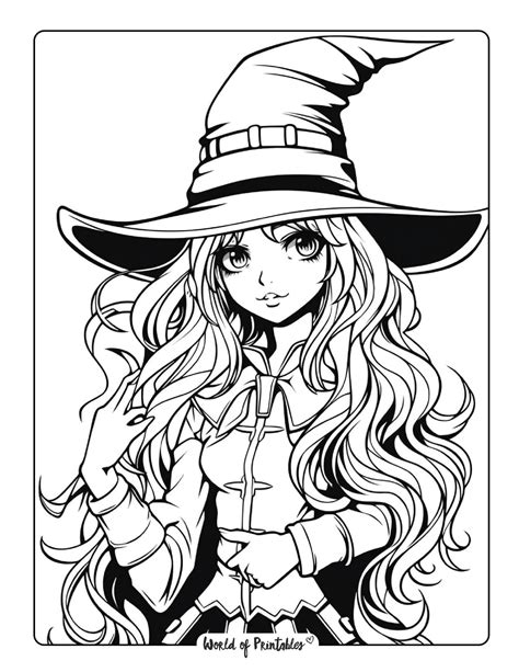 Aggregate More Than 128 Anime Witch Coloring Pages Super Hot
