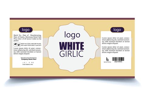 Handcrafted Product Labels Template Product Label Packaging Design