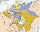 Map of German Kingdoms in 1789 | Kort, Videnskab