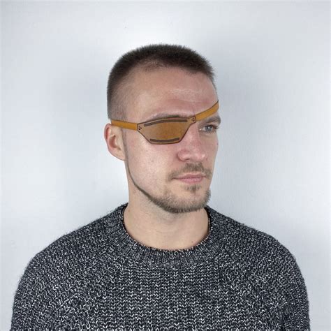 Leather Eye Patch With Adjustable Buckle Man Eye Patch