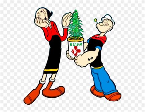 Popeye Olive Weed Popeye And Olive Oyl Hd Png Download