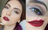 Tutorial de maquillaje sin delineador y labios fuertes | Anna Sarelly ...