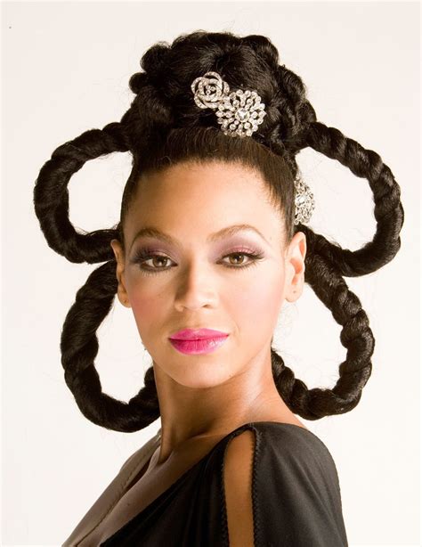 Beyoncé During Dreamgirls Photo Shoot Creative Hairstyles Fantasy