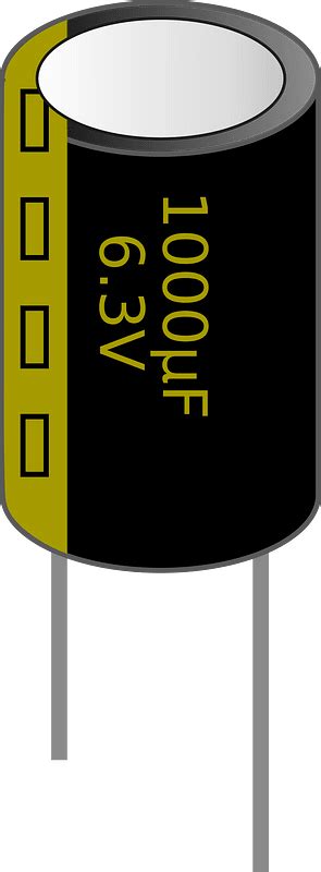 1000μf Electrolytic Capacitor Clipart Free Download Transparent Png