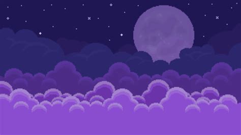 2d Pixel Art Background 10 Sky And Cloud