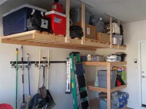 The platform itself was made from 2x6. Garage Storage Ideas Overhead | Easy Garage Storage Solutions - YouTube