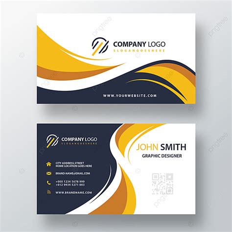 Visiting card design transparent png download now for free this visiting card design transparent png image with no background. Beautiful Modern Yellow Business Card Template for Free ...