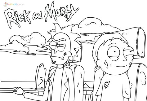 Rick And Morty Coloring Pages 70 Intergalactic Pictures Free Printable