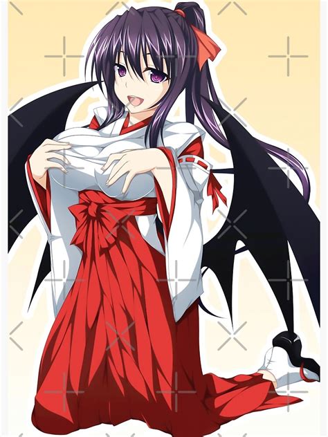 Akeno Himejima High School Dxd Anime Girl Drawing Fanart Poster For Sale By Spacefoxart