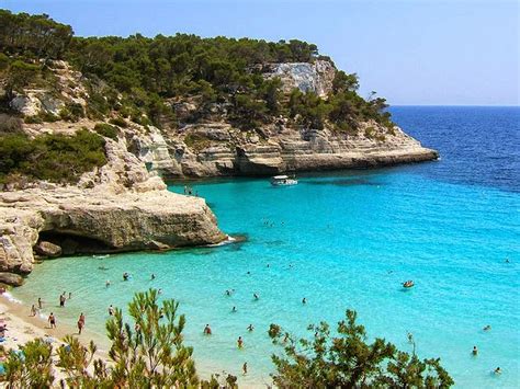 Playa Cala Blanca En Ciutadella De Menorca Islas Baleares Isla De